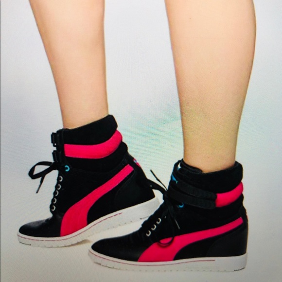 puma sky wedge sneakers
